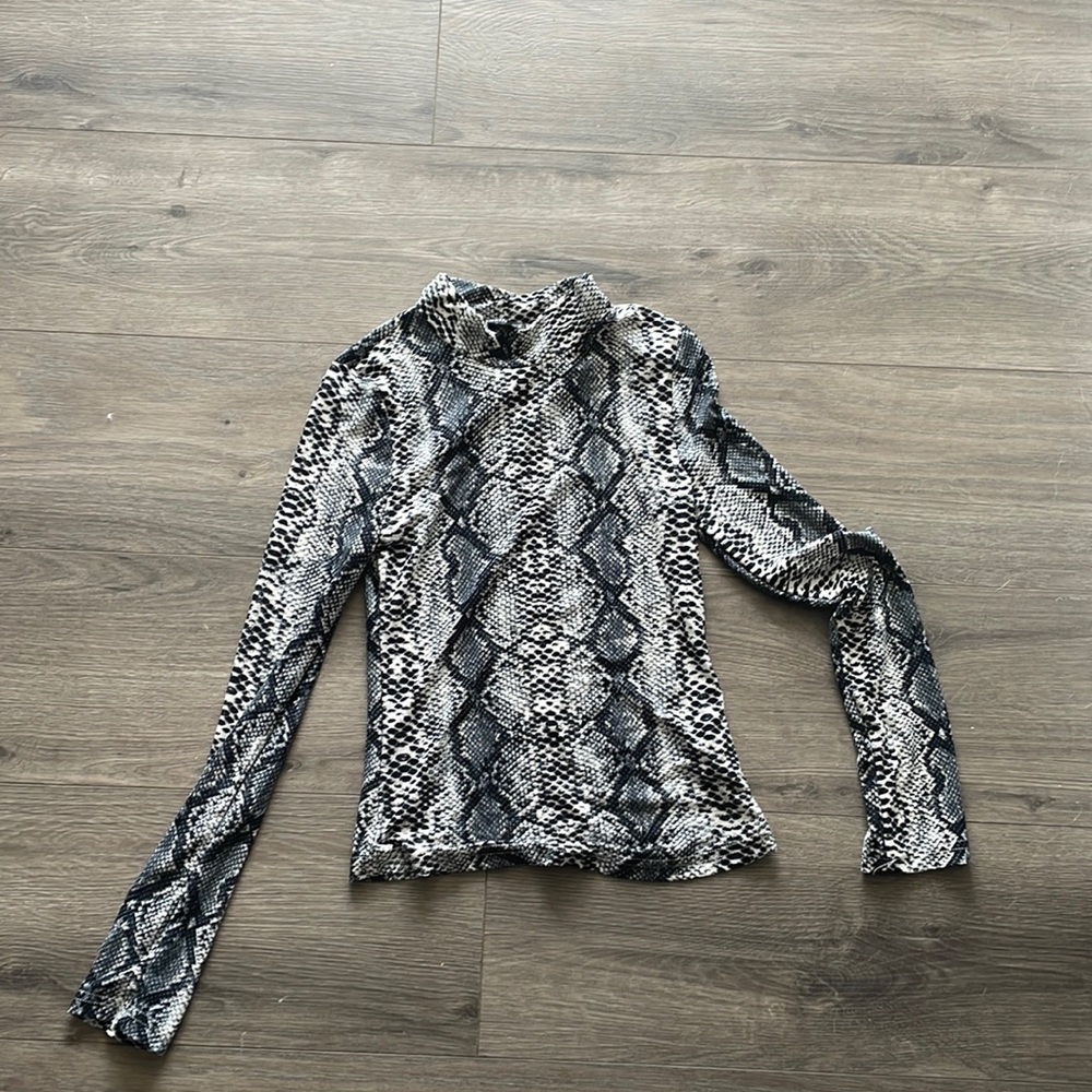 Shein Snakeskin long-sleeve top